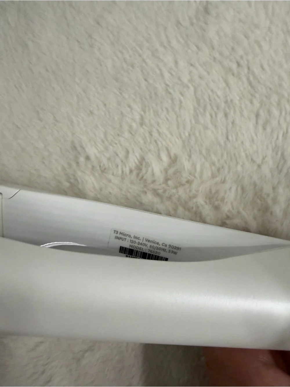 T3 single pass flat hair iron